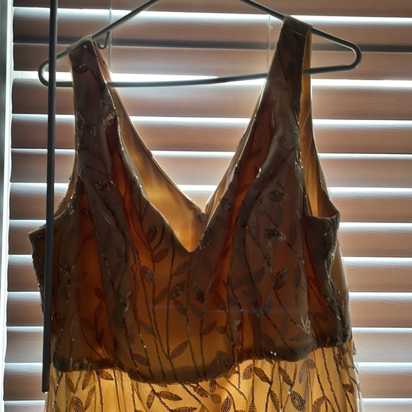 Tan Long Shein Dress - Picture 3 of 4